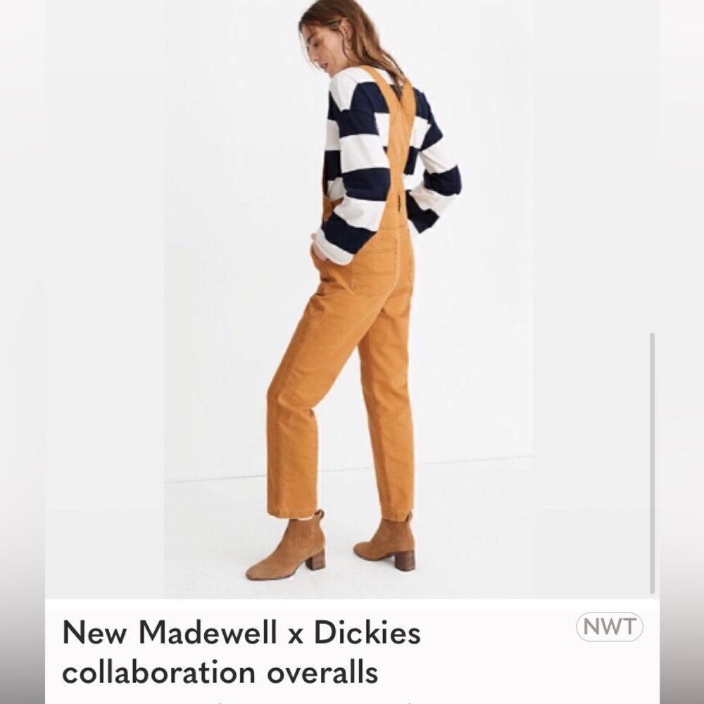 New With Tags MADEWELL & DICKIES Collaboration Straight Leg Overalls Size XS